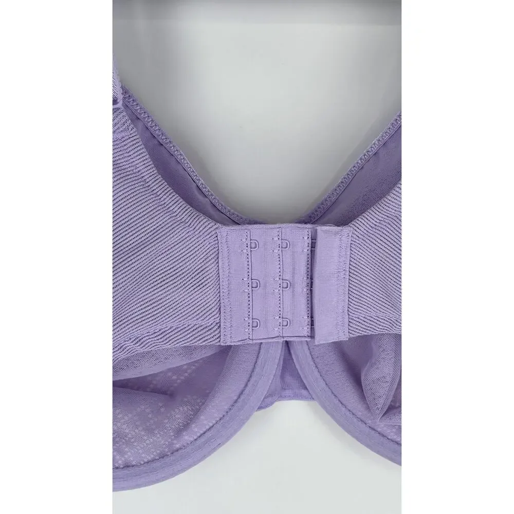 Wacoal Visual Effects Minimizer Bra Pastel Lilac Womens Size 32G New Wired